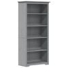 vidaXL Biblioteczka BODO, szara, 82x40x173 cm, sosnowa, 5 p&oacute;łek
