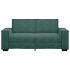 vidaXL Sofa 2-osobowa, ciemnozielona, 180x78x84 cm, tapicerowana aksamitem