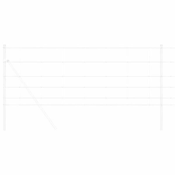 vidaXL Ogrodzenie pastwiskowe Srebrny 50 x 0,8 m Stal galwanizowana