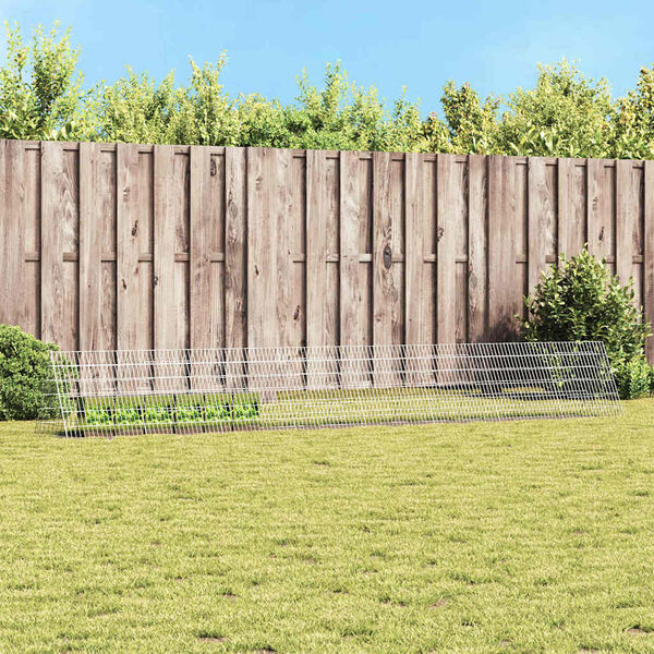 vidaXL Klatka dla kr&oacute;lika Srebrny 650 x 55 x 55 cm Stal Galwanizowana