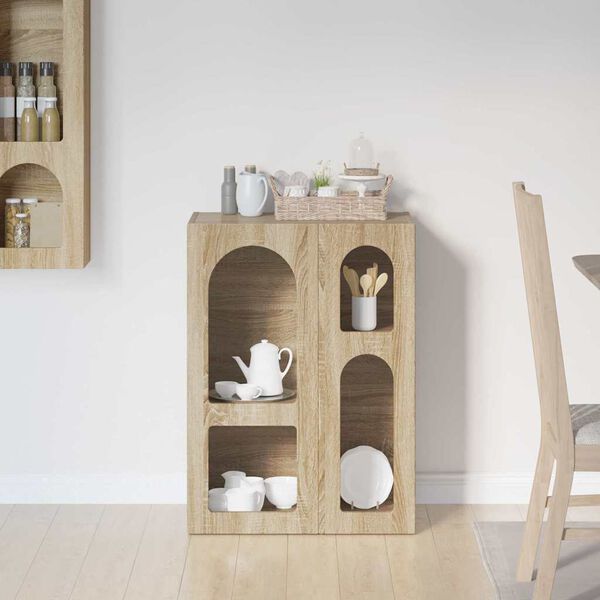 vidaXL Bufet Dąb Sonoma 59 x 35 x 80.5 cm Materiał drewnopochodny
