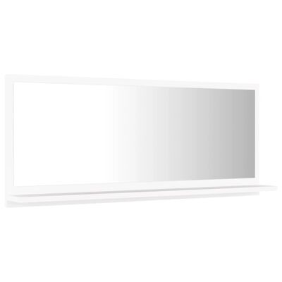 vidaXL Lustro łazienkowe, białe, 90x10,5x37 cm, płyta wiórowa