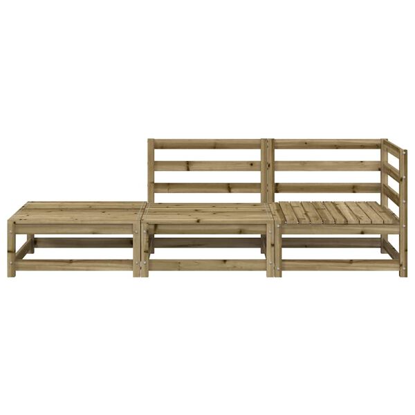 vidaXL Ogrodowa sofa z podn&oacute;żkiem, 2-osobowa, impregnowana sosna