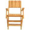 vidaXL Składane krzesła ogrodowe, 8 szt., 55x62x90 cm, drewno tekowe
