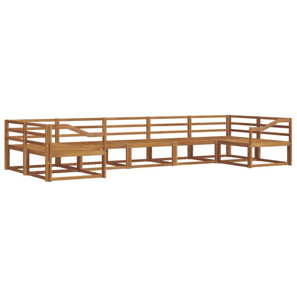 vidaXL Zestaw sof na zewnątrz 7 pcs Naturalny Lite Drewno Akacji