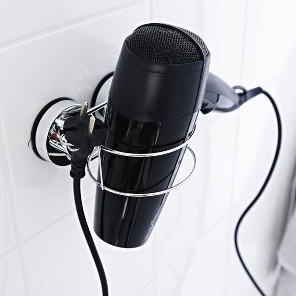 RIDDER Uchwyt na suszarkę do włos&oacute;w, 14x12,7x6,5 cm, chrom,12070000