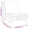 vidaXL 4-cz. zestaw mebli do ogrodu, ciemnoszare poduszki, bambus