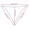 vidaXL Żagiel przeciwsłoneczny, 160 g/m&sup2;, jasnoszary, 3,5x3,5x4,9 m