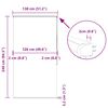 vidaXL Roleta prysznicowa z kasetą 130x240 cm Szerokość tkaniny 126 cm