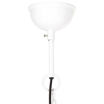 vidaXL Industrialna lampa wisząca, 25 W, biała, okrągła, 40 cm, E27