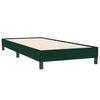 vidaXL Ł&oacute;żko typu Box Spring bez materaca Ciemnozielone 90x220 cm