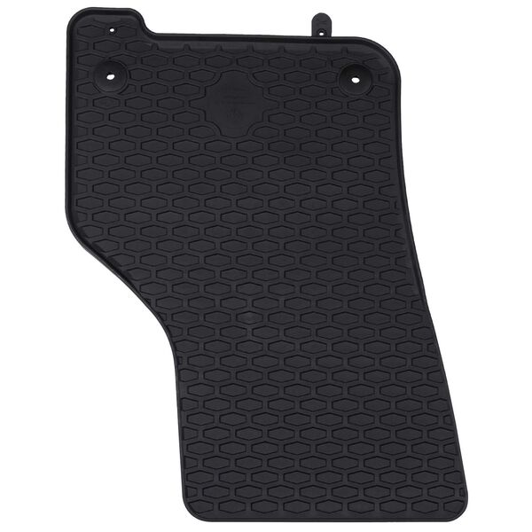 vidaXL Mata samochodowa 4 pcs Czarny Guma