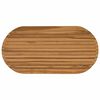 vidaXL Blat stołu 100 x 50 x 3,5 cm Owalny Lite drewno teakowe