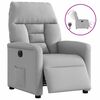 vidaXL Elektryczny fotel rozkładany Cloud Grey Fabric
