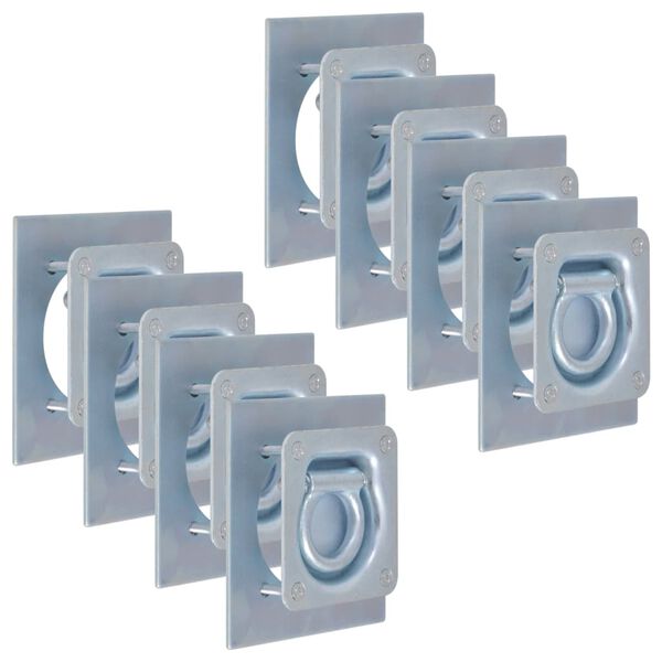 vidaXL Pierścienie mocujące, 8 szt., stal ocynkowana, 2000 kg