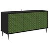 vidaXL Szafka pod telewizor GELEEN 102 x 33 x 51 cm Czarny dąb