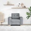 vidaXL Fotel, jasnoszary, 100x78x80 cm, obity tkaniną