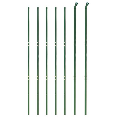 vidaXL Ogrodzenie z siatki, z kotwami, zielone, 1,4x10 m