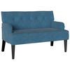vidaXL Fotel Chesterfield Niebieski 112 x 65,5 x 75 cm Aksamit