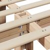 vidaXL Ramka ł&oacute;żka Biały 200 x 200 cm Lite drewno sosnowe