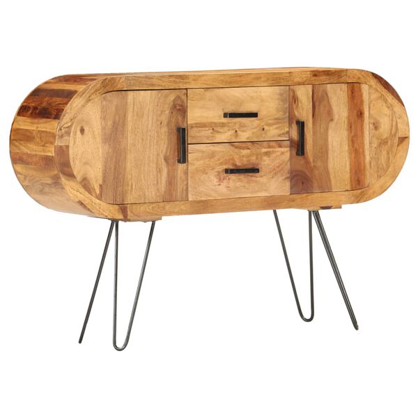 vidaXL Szafka, 118 x 28 x 75 cm, lite drewno akacjowe