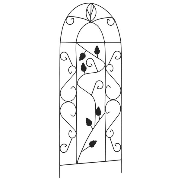 vidaXL Podp&oacute;rki do roślin pnących, 3 szt., czarne, 40x100 cm, żelazo