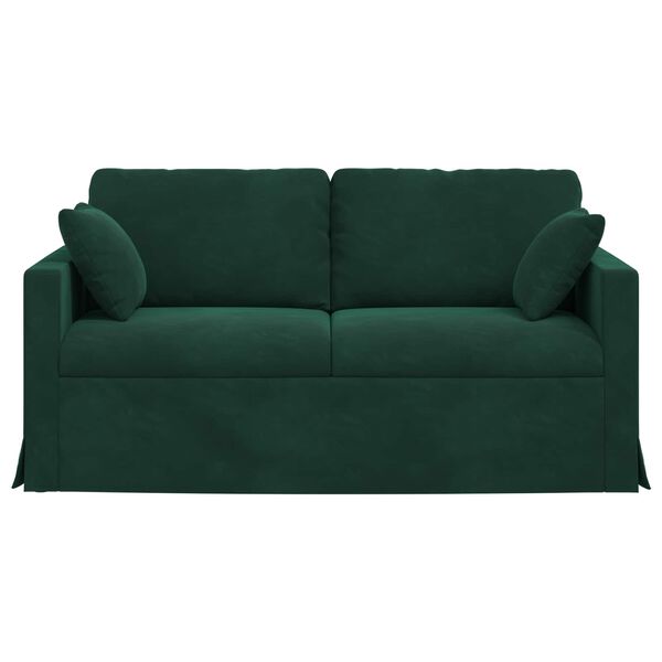 vidaXL Sofa Ciemna zieleń