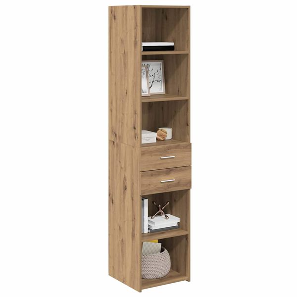 vidaXL Highboard z szufladą Dąb rzemieślniczy 40 x 42,5 x 185 cm