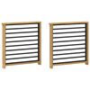 vidaXL Moduł podłokietnik&oacute;w 2 pcs Biały 60 x 6 x 61 cm