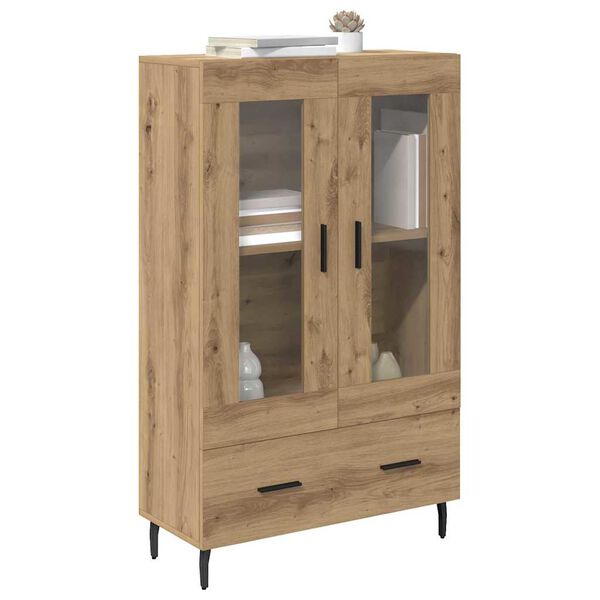 vidaXL Highboard z szufladą Dąb rzemieślniczy 69,5 x 31 x 115 cm