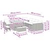 vidaXL Zestaw Sof na Ogród 13 pcs Beżowy polirattan
