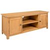 vidaXL Szafka pod telewizor, 110x35x44 cm, lite drewno dębowe