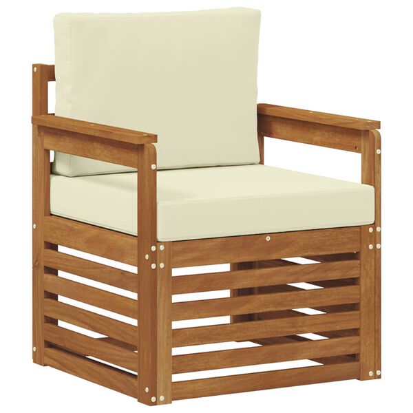 vidaXL Zestaw sof na zewnątrz Lite drewno akacjowe i poliester