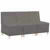 vidaXL Modułowa sofa bez podłokietnik&oacute;w 3 szt. Jasnoszary