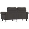 vidaXL 2-osobowa sofa, szary, 120 cm, sztuczna sk&oacute;ra
