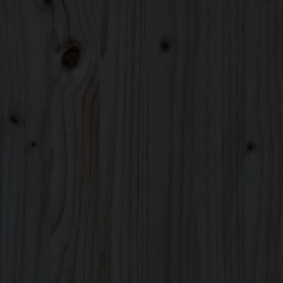 vidaXL Komoda, czarna, 164x37x68 cm, drewno sosnowe