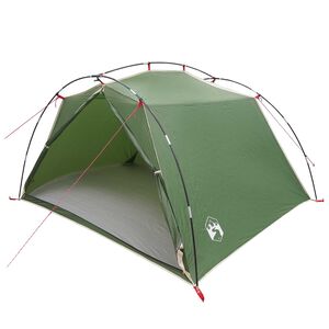 vidaXL Namiot tunelowy 4-osobowy zielony Polyester 185T z powłoką PU