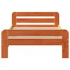 vidaXL Rama ł&oacute;żka bez materaca, woskowy brąz, 75x190 cm, sosnowa