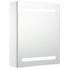 vidaXL Szafka łazienkowa z lustrem i LED, 50 x 13,5 x 60 cm