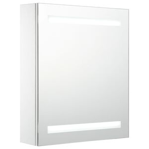 vidaXL Szafka łazienkowa z lustrem i LED, 50 x 13,5 x 60 cm