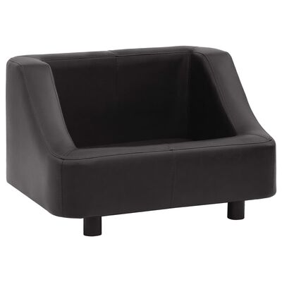 vidaXL Sofa dla psa, czarna, 67x52x40 cm, sztuczna skóra