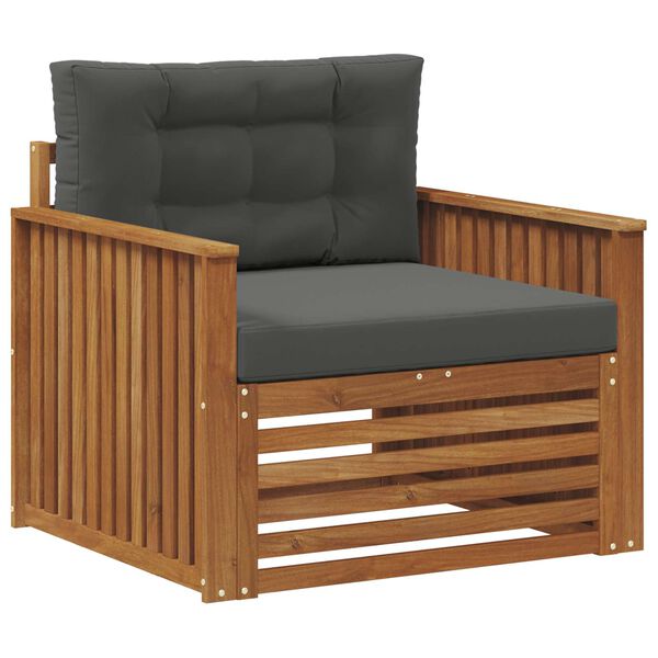 vidaXL Zestaw sof na zewnątrz Lite drewno akacjowe i poliester