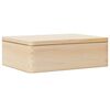 vidaXL Skrzynka drewniana z pokrywką, 40x30x13 cm, lite drewno sosnowe