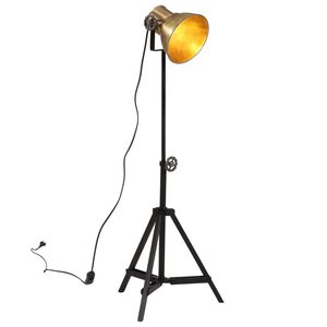 vidaXL Lampa stołowa, 25 W, antyczny mosiądz, 35x35x65/95 cm, E27