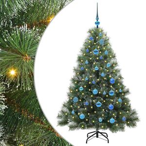 vidaXL Sztuczna choinka z 150 diodami LED Zielony 150 cm PE i PVC
