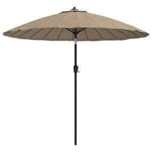 vidaXL Parasol ogrodowy na słupku aluminiowym, 250 cm, taupe