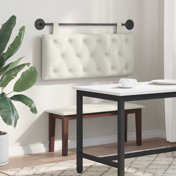 vidaXL Wisząca Głowa Kremowy 110 x 55 x 7 cm Aksamit