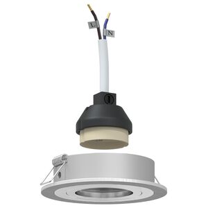 vidaXL Reflektor 24 pcs Srebrny 9 x 9 x 2 cm Aluminium