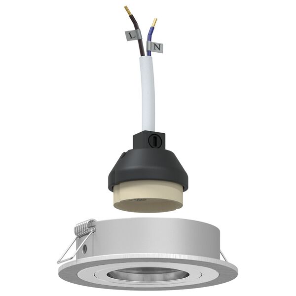 vidaXL Reflektor 24 pcs Srebrny 9 x 9 x 2 cm Aluminium