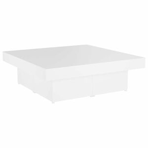 vidaXL Stolik kawowy, biały, 90x90x28 cm, materiał drewnopochodny